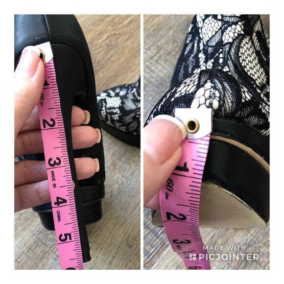 Colin Stuart lace platform high heel boot size 7.5 - Picture 5 of 8